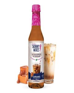 Jordan's Skinny Mixes Sugar Free Coffee Syrup, Caramel Coffee Flavoring Syrup, Naturally Sweetened Zero Calorie Drink Mix, Lattes, Baking, Protein Shake or Cocktail, Dairy & Gluten Free, 12.7 Fl Oz