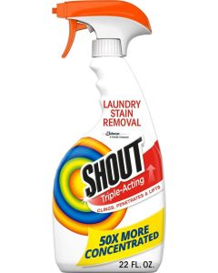 Shout Triple-Acting, Laundry Stain Remover, 22 Ounce
