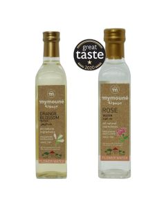 Mymouné Floral Waters Discovery Bundle 750ml / Orange Blossom Water 500ml & Rose Water 250ml