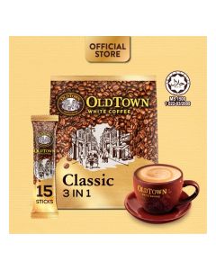 White Coffee 3 In 1, Classic, 31.6g x 15 Pcs, 474 Grams