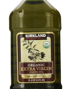 Kirkland Signature Organic Extra Virgin Olive Oil, 2 Liters (2QT) - First Cold Pressed