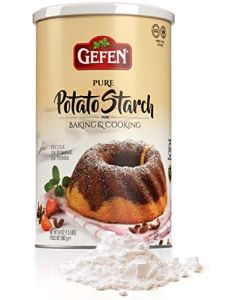 Gefen Pure Gluten Free Potato Starch 24oz for Cooking Baking 15 lb Resealable Container Excellent Fried Chicken Flour GF Thickener for Soups Batters Sauces Gravies Kosher including Passover
