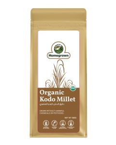 Homegrown Organic Kodo Millet – 500g / Unpolished, Gluten-Free Millet / High Fiber Grain for Healthy Meals
