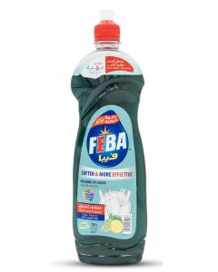 FEBA Dishwashing Liquid - Lime - Powerful Grease-Cutting Dish Soap - 680ml - Kitchen Cleaner, Streak-Free Dishwashing Detergent for Dishes & Glassware