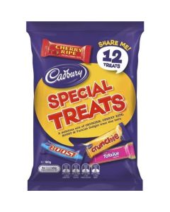 Cadbury Special Treats Chocolate Share Pack 12 Assorted Treats 180g Includes Crunchie Cherry Ripe Turkish Delight Boost Made in Australia