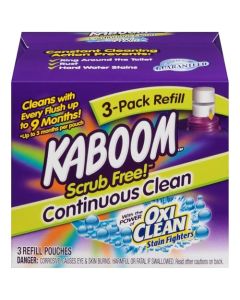 3Pack Refill Kaboom Scrub Free Continuous Clean with OxiClean