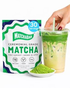 Matchabar Matcha Powder 30g Ceremonial Grade Authentic Japanese Matcha Green Tea Matcha Green Tea Harvested in Japan Matcha Tea Powder Latte Zero Sugar Vegan 0 Calories