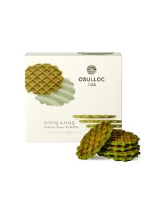 OSULLOC Premium Green Tea Waffles 254oz 72g Korean Matcha Flavored Snacks Asian Snacks Premium Tea Food
