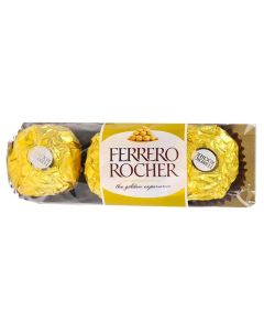 Ferrero Rocher Chocolate Truffles 40g Chocolate Balls with Nuts Finely Chopped,Wrapped Gold Foil Paper, Perfect gift for birthday wishes
