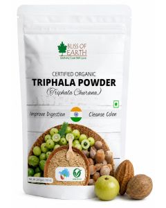 Bliss of Earth Triphala Powder 200g / Ayurvedic Herbal Blend (Amla, Haritaki, Bibhitaki) / Digestive Support & Gut Health / Natural Antioxidant & High Fiber Supplement / Vegan, Additive-Free Wellness Powder
