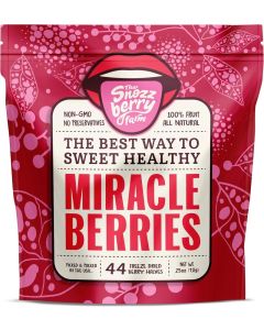 Miracle Berries by Snozzberry Farm - 44 Freeze Dried Berry Halves, Non-GMO, All Natural