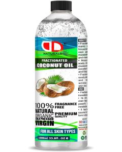 Fractionated Coconut Oil 100 Pure Natural Carrier Oil for Skin Hair Lip Gloss DIY Beauty Recipes Aromatherapy Massage Cuticules MCT Oil Cruelty Free Vegan 1000ml CAP