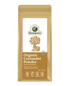 Homegrown Organic Coriander Powder – 200g / Pure, Aromatic Dhaniya Powder / No Preservatives / Enhances Flavor of Daily Cooking