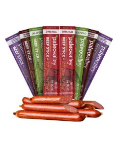 Paleovalley 100% Grass Fed Beef Sticks Variety Pack