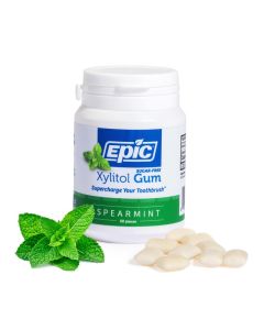 Epic Xylitol Sweetened Spearmint Gum, 50 Count