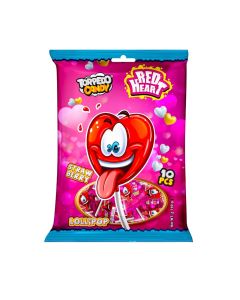 Red Heart Shape Lollipop Candy