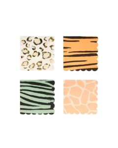 Safari Animal Print Small Napkins