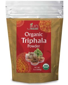 Jiva Organics Organic Triphala Powder 7 Ounce Bag Ground Amla Bhibitaki and Haritaki Fruits Blended 100 Natural NonGMO