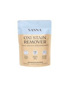 SANNA Sodium Percarbonate 100% Pure - Natural Oxi Stain Remover, Powerful Eco-friendly Laundry Whitener - Removes Stains & Odors - Fragrance-free, No Bleach - Safe For Whites & colors - 400g