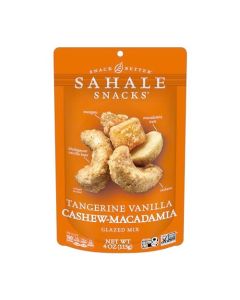 Sahale Snacks Tangerine Vanilla CashewMacadamia Glazed Mix 4 oz Pouches 6 Packs DryRoasted Deluxe Mixed Nuts with Mangoes Madagascar Vanilla NonGMO Kosher Certified GlutenFree Snacks