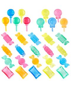 Niceup Plastic Candy Toys Lollipop Fake Sweets 160pcs Small Candyland Dcor Party Favors Resin Figurine Slime Charms for Easter Egg Birthday Pinata Goodie Bag Fillers Rave Trinkets