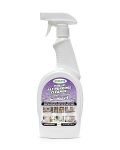 ECOLYTE+ All Purpose Cleaner, Premium for 100% Removal of Dirt, Cleans, Disinfects, Deodorizes & Refreshes, Kills 99.9% Germs, Trigger Spray Bottle – (Lavender, 750ml)