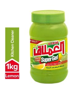 Al Emlaq Super Gel Multi Purpose Cleaner Juicy Lime 1000g / Concentrated Deep Cleaning Gel / Powerful Surface Care Technology / Long Lasting Citrus Freshness / Ideal for Floors & Bathrooms