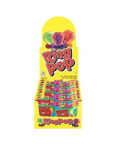 Ring Pop Lollipops Bulk Candy Individually Wrapped Suckers Variety Party Pack 24 Count wAssorted Flavors Hard Candy for Party Favors Kids Goodie Bags